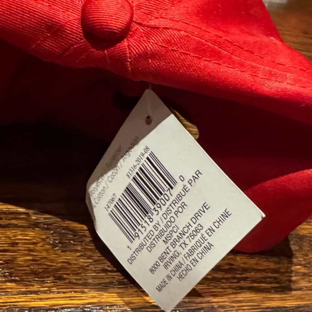 Vibrant Red Baseball Cap - Picture 3 of 4